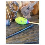 World Music Instrument Lot – Drums, Maracas, Banjo, Erhu, Guitar Decor & More – Folk / Percussion Mix