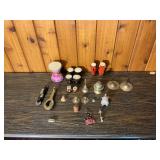 Miniature Musical Instrument & Brass Decor Lot – Drums, Bells, Cymbals, Folk Pieces