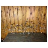 Mid-Century Modern Brass Sculpture & Metal Bicycle Decor Lot