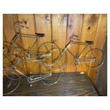 Mid-Century Modern Brass Sculpture & Metal Bicycle Decor Lot