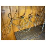 Mid-Century Modern Brass Sculpture & Metal Bicycle Decor Lot