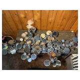 Large Modern Metal Wall Art – Abstract Mirror Disc Sculpture (Mid Century Style)