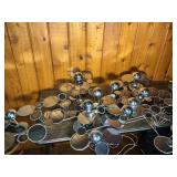 Large Modern Metal Wall Art – Abstract Mirror Disc Sculpture (Mid Century Style)
