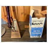 Vintage Musical & Tool Lot – Disston Musical Saw, Recorder, Gong, Metronome