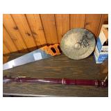 Vintage Musical & Tool Lot – Disston Musical Saw, Recorder, Gong, Metronome