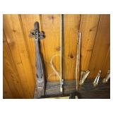 Vintage Musical Instrument Lot – Autoharp, Violin, Mini Harps, Record Player & More
