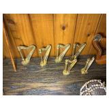 Vintage Musical Instrument Lot – Autoharp, Violin, Mini Harps, Record Player & More