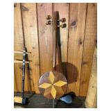 Vintage Folk Musical Instrument Lot – String Instrument, Horns, Asian Instruments & More
