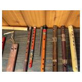Vintage Flute & Recorder Lot – Wooden, Bamboo & Folk Wind Instruments