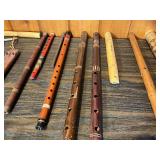 Vintage Flute & Recorder Lot – Wooden, Bamboo & Folk Wind Instruments