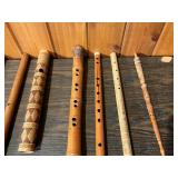 Vintage Flute & Recorder Lot – Wooden, Bamboo & Folk Wind Instruments