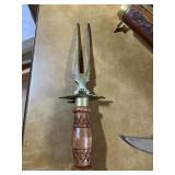 Vintage Knife & Carving Set Lot – Decorative Daggers, Fork Sets & Bayonet