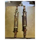Vintage Knife & Carving Set Lot – Decorative Daggers, Fork Sets & Bayonet