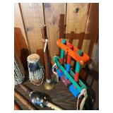 Vintage Folk Musical Instrument Lot – Drums, Flutes, Pan Pipes & Percussion