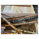 Vintage Woodwind Instrument Lot – Clarinets, Flutes, Recorders in Wooden Box