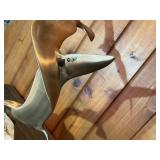 Curtis Jere Metal Seagull Sculpture Pair – Brass Birds on Stone Bases