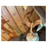 Curtis Jere Metal Seagull Sculpture Pair – Brass Birds on Stone Bases