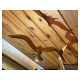 Curtis Jere Metal Seagull Sculpture Pair – Brass Birds on Stone Bases
