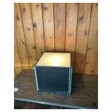 Vintage Mid-Century Modern Frosted Glass Cube Table Lamp