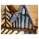 Hand-Carved Wooden Lakeside Cabin & Boat Wall Art