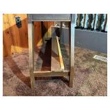 Vintage Wooden Organ Bench with Lift-Top Storage