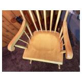 Vintage Wooden Windsor-Style Rocking Chair