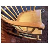 Vintage Wooden Windsor-Style Rocking Chair