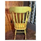 Vintage Wooden Windsor-Style Rocking Chair