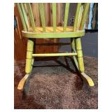 Vintage Wooden Windsor-Style Rocking Chair