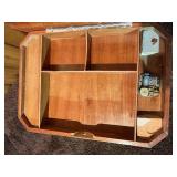 Decorative Inlaid Wooden Lift-Top Accent Table / Storage Box Table