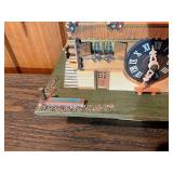 Vintage Swiss Chalet Cuckoo Clock – Wood Case – Parts/Repair – Weights & Chains Included