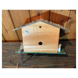 Vintage Swiss Chalet Cuckoo Clock – Wood Case – Parts/Repair – Weights & Chains Included