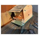 Vintage Swiss Chalet Cuckoo Clock – Wood Case – Parts/Repair – Weights & Chains Included