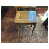 Set of 3 Vintage Nesting Side Tables – Inlaid Top, Queen Anne Style