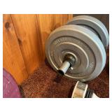 Large Mixed Dumbbell & Home Fitness Weight Lot w/ Case – Plates, Hand Weights, Medicine Ball