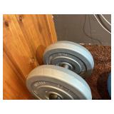 Large Mixed Dumbbell & Home Fitness Weight Lot w/ Case – Plates, Hand Weights, Medicine Ball