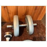 Large Mixed Dumbbell & Home Fitness Weight Lot w/ Case – Plates, Hand Weights, Medicine Ball