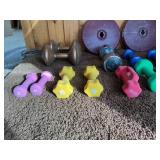 Large Mixed Dumbbell & Home Fitness Weight Lot w/ Case – Plates, Hand Weights, Medicine Ball
