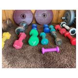 Large Mixed Dumbbell & Home Fitness Weight Lot w/ Case – Plates, Hand Weights, Medicine Ball