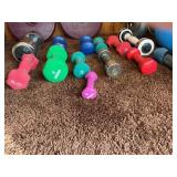 Large Mixed Dumbbell & Home Fitness Weight Lot w/ Case – Plates, Hand Weights, Medicine Ball