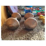 Large Mixed Dumbbell & Home Fitness Weight Lot w/ Case – Plates, Hand Weights, Medicine Ball