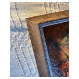 “Large Mid-Century Modern Abstract Oil Painting – Heavy Texture / Impasto – Signed – Framed”