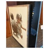 Joanne Thompson Signed Print of Children – Framed Decorative Artwork