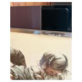 Joanne Thompson Signed Print of Children – Framed Decorative Artwork