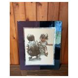 Joanne Thompson Signed Print of Children – Framed Decorative Artwork