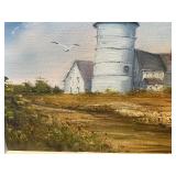 Framed Lighthouse Coastal Painting – Dot Jerna’s Lighthouse Gallery, Massachusetts