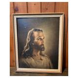Framed Portrait of Jesus Christ Print – Warner Sallman Style Religious Art
