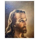 Framed Portrait of Jesus Christ Print – Warner Sallman Style Religious Art