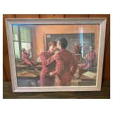 Vintage School Band Classroom Print – Norman Rockwell Style – Framed