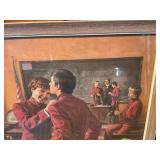 Vintage School Band Classroom Print – Norman Rockwell Style – Framed